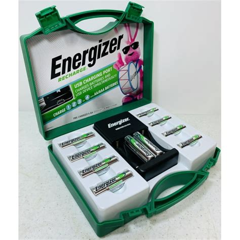 Energizer Rechargeable Batteries Kit With USB Charger 6 AA & 4 AAA ...