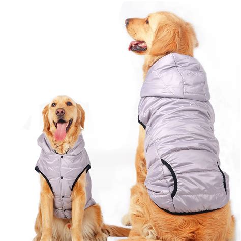 Pet dog clothes large size dogs winter warm jumpsuit Thicken Hoodie coat jacket Dog Clothes xs ...