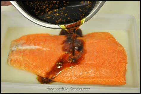 Sweet Ginger Teriyaki Salmon / The Grateful Girl Cooks!