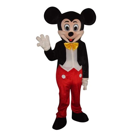 Buy Mickey Mouse and Minnie Mouse Adult Mascot Costume Fancy Dress Outfit Online at ...