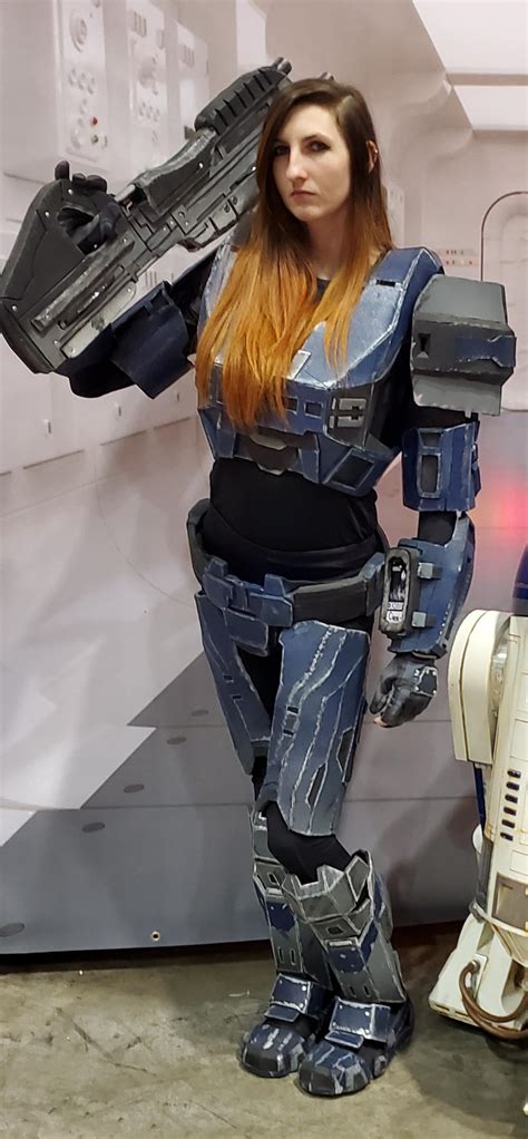 My spartan cosplay! Based off of Carter from Reach. : r/halo