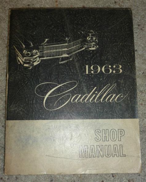 Sell 1963 CADILLAC ELDORADO SEVILLE Repair Shop Service Manual SET DEALERSHIP 63 OEM in Wilton ...