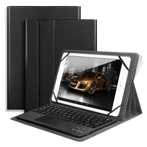 Bluetooth Keyboard Case for Android Tablets 2018 Samsung Galaxy Tab S4, Universal 10 "Tablet ...