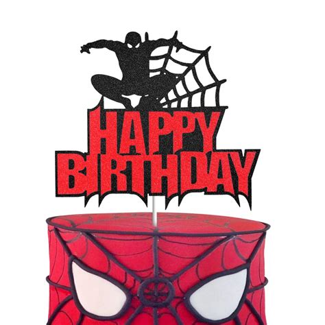 Spiderman Birthday Cake Topper - IMAGESEE