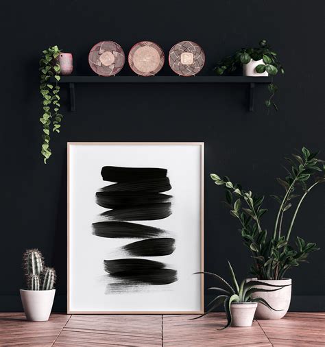 Zen Printable Wall Art Black and White Print Acrylic - Etsy