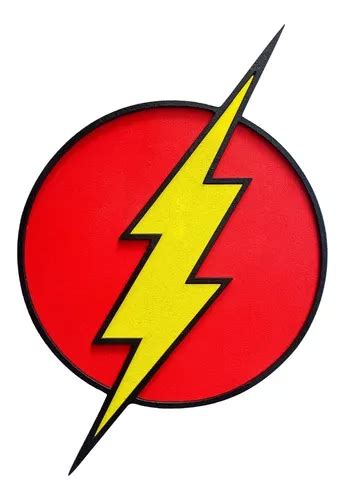 Flash Logo Madera Dc Comics Vofi.arg