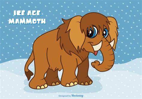 Free Ice Age Cartoon Mammoth Vector 128133 Vector Art at Vecteezy