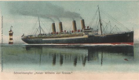 Ocean Liner Postcards: KAISER WILHELM DER GROSSE