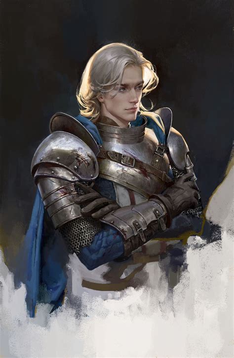 ArtStation - knight, HE XIAOSONG | Character portraits, Fantasy character design, Concept art ...