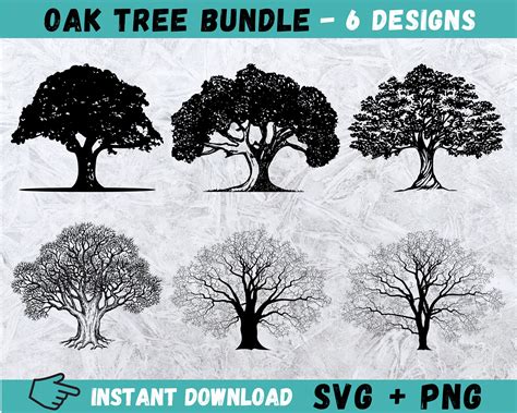 Oak Tree SVG Tree Svg Big Tree Svg Oak SVG Outdoor SVG - Etsy Canada