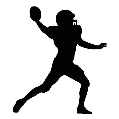 Silhouette Football Player - Cliparts.co