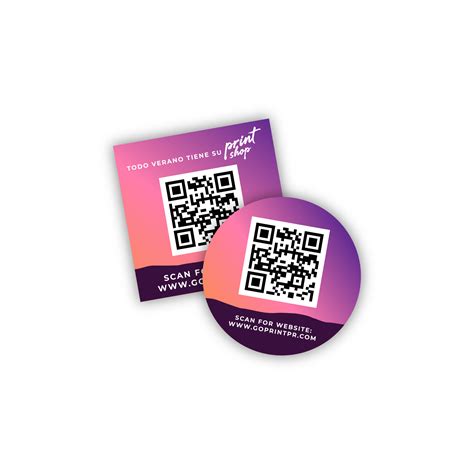 QR Code Stickers - GoPrint PR