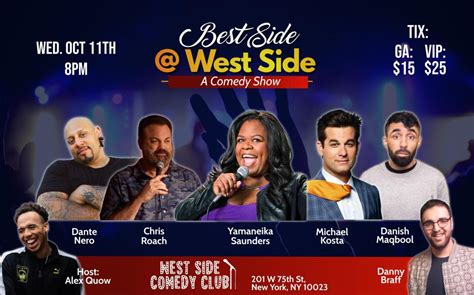 Comedy shows for October 2023 - West Side Comedy Club, NEW YORK, NY