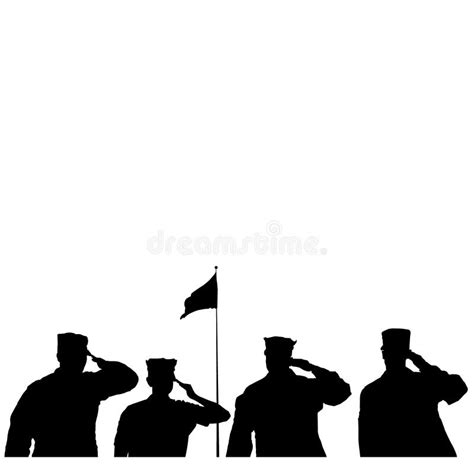 Military Salute Silhouette Stock Illustrations – 2,194 Military Salute Silhouette Stock ...