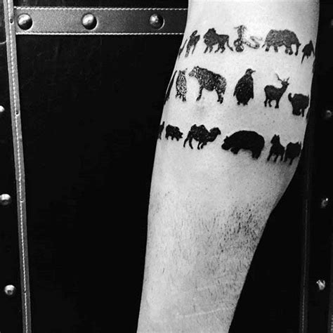 100 Silhouette Tattoo Designs For Men - Shadowy Illustration | Tattoos, Armband tattoos for men ...