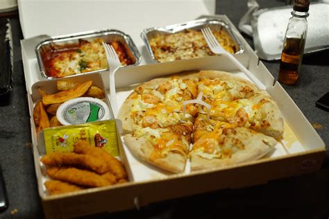 Pizza Box lunch with lasagna and chicken strips image - Free stock photo - Public Domain photo ...