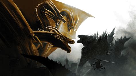 1920x1080 Resolution Godzilla vs King Ghidorah In Godzilla King of the ...