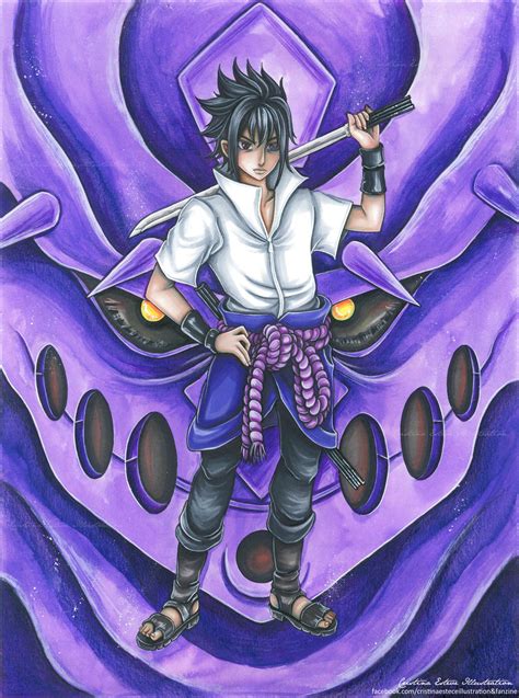 Uchicha Sasuke Rinnegan Mode - Fanart Naruto by CristinaEsteve on DeviantArt