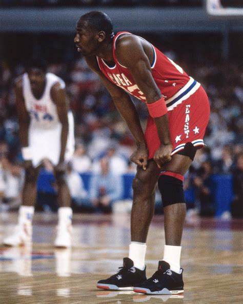 Michael Jordan wearing his “Bred” 4 during the 1989 NBA All-Star Game in Houston, Texas. ? NBA ...