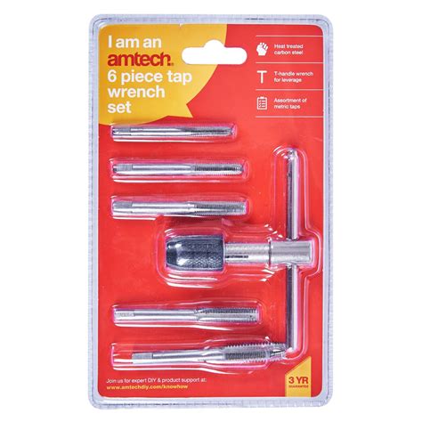 6pc tap wrench set - Amtech