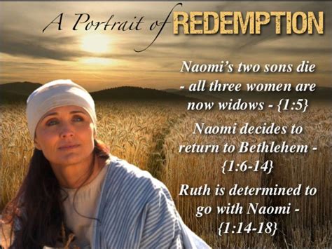 A Portrait of Redemption: Ruth Bible Verses