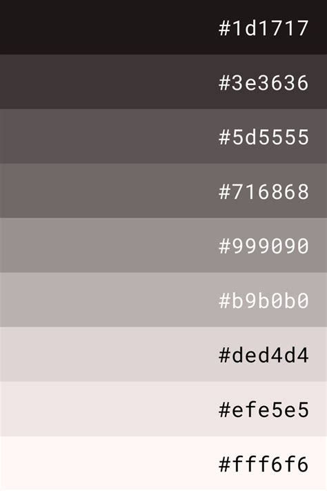 Elegant Grey Color Palette