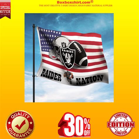 [10% OFF] Oakland Raider Nation American flag