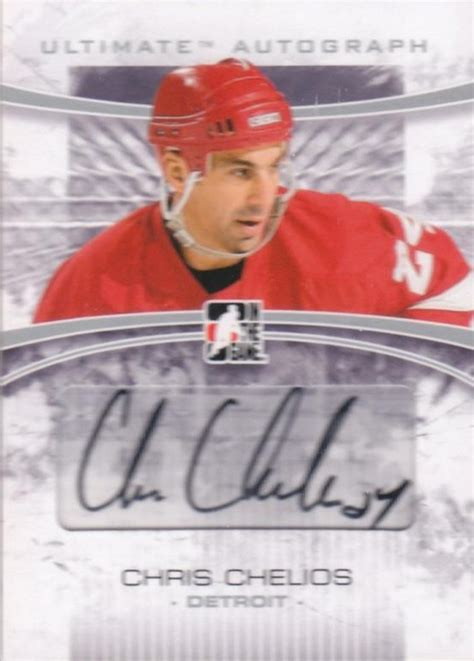 Ultimate Autograph Chris Chelios - Checklistcenter.com