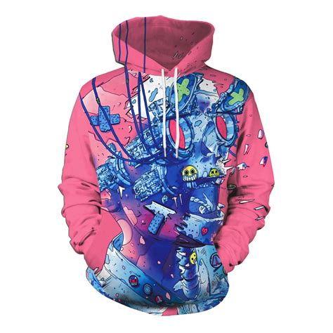 Cool Hoodies for Guys with 3D Graphics - You Look Ugly Today