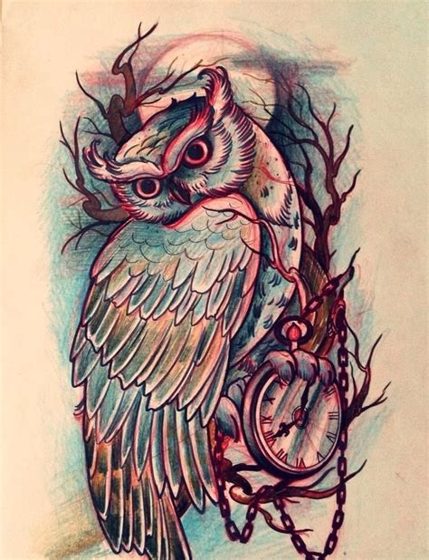 Owl Tattoo Drawing at GetDrawings | Free download