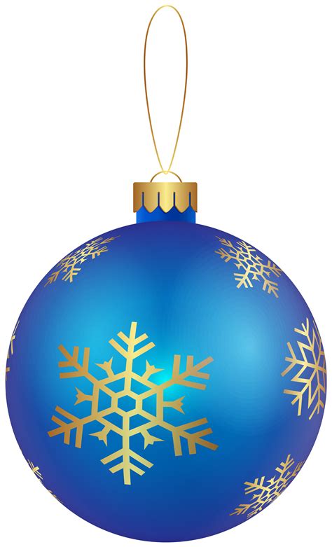 Christmas Ornament Blue PNG Clip Art Image | Gallery Yopriceville - High-Quality Free Images and ...