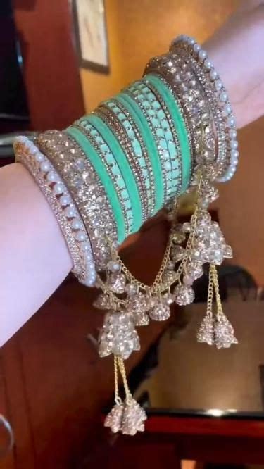 Bangles for the bride | Bridal jewellery indian, Bridal jewelry sets brides, Bridal bangles