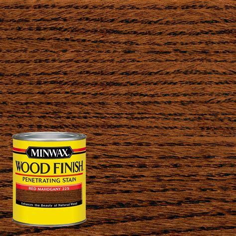 Minwax 1 qt. Wood Finish Red Mahogany Oil Based Interior Stain-70007 ...