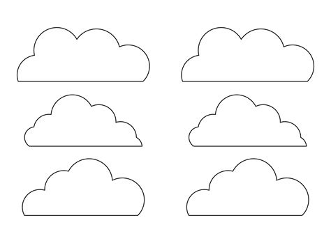 Large Cloud Template - 10 Free PDF Printables | Printablee