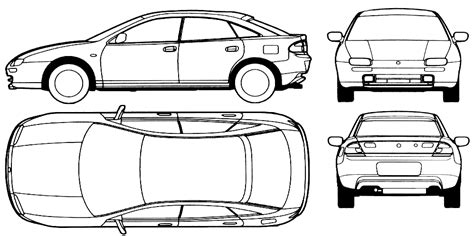 Car Drawing Top View | eSKAY