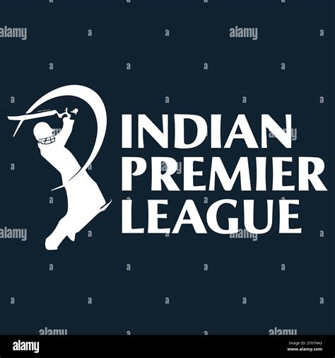 IPL - Indian Premier League Logo White Style Indian professional Cricket league system, Vector ...