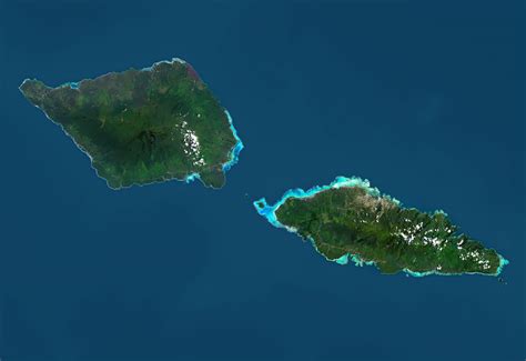 Samoa Map and Satellite Image