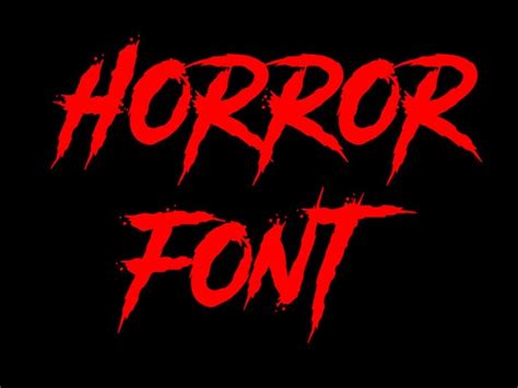 HORROR FONT SVG Horror Font Clipart Font for Cricut Silhouette | Etsy