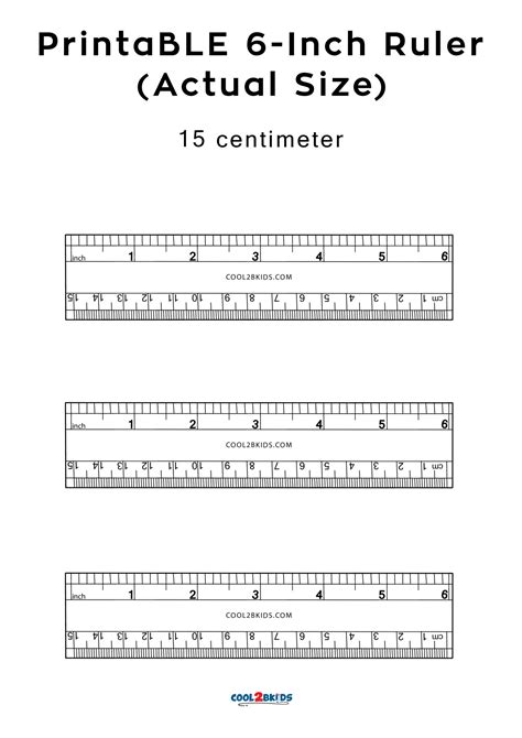 Inch Ruler Printable Actual Size - Printable World Holiday