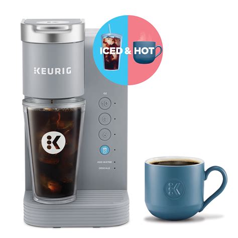 Keurig K-Iced Essentials Gray Iced and Hot Single-Serve K-Cup Pod ...