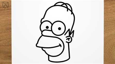 Comment dessiner HOMER SIMPSON étape par étape, FACILE