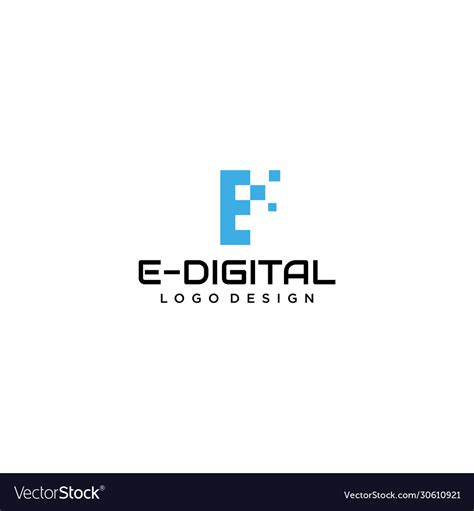 Digital logo Royalty Free Vector Image - VectorStock