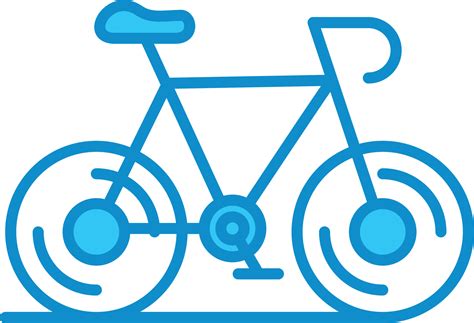 Bicycle Line Filled Blue 9585208 Vector Art at Vecteezy