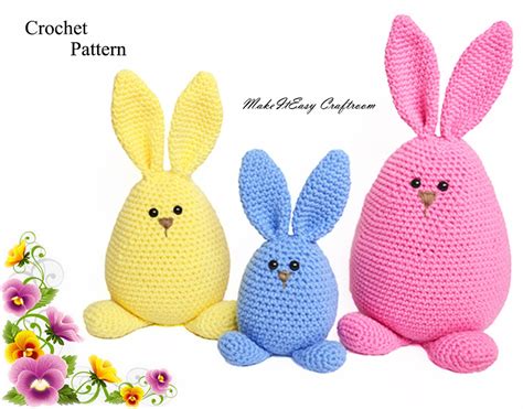 Bunny Amigurumi Crochet Pattern Bundle Crochet Rabbits Family - Etsy