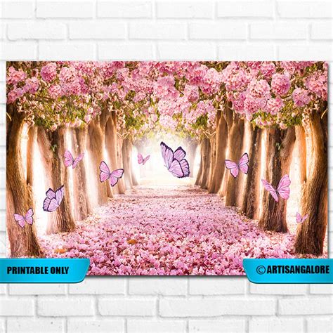 Butterfly Backdrop, Butterfly Backdrop, Girls Birthday Backdrop, Girls Birthday, Butterflies ...