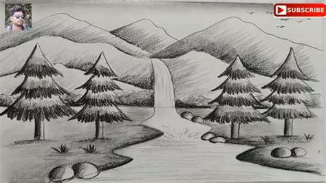 Pencil Drawing Scenery For Kids - bestpencildrawing