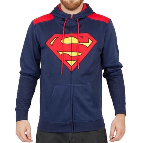 Superman Pieced Poly Hoodie | Mens navy hoodie, Hoodies, Sweatshirts hoodie