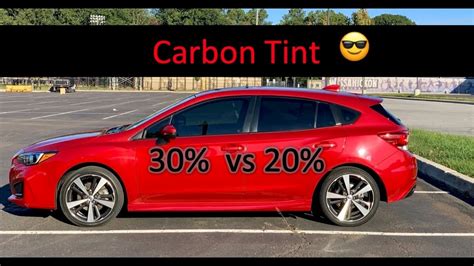 Carbon Tint | 30 Percent Front vs 20 Percent Rear - YouTube