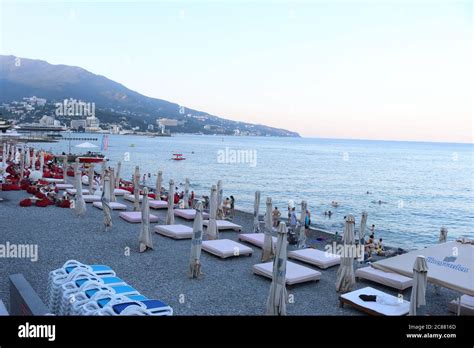 Yalta. Central beach Stock Photo - Alamy