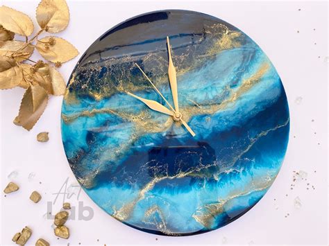 Aqua blue wall clock - I Make This